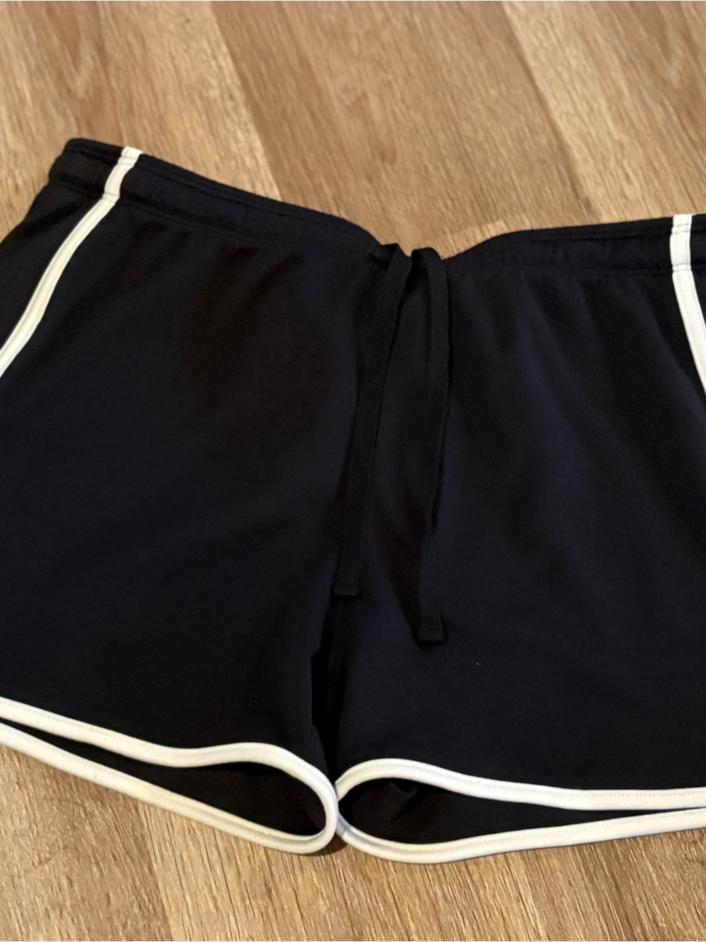 Under Armour Black Athletic Shorts with White Trim